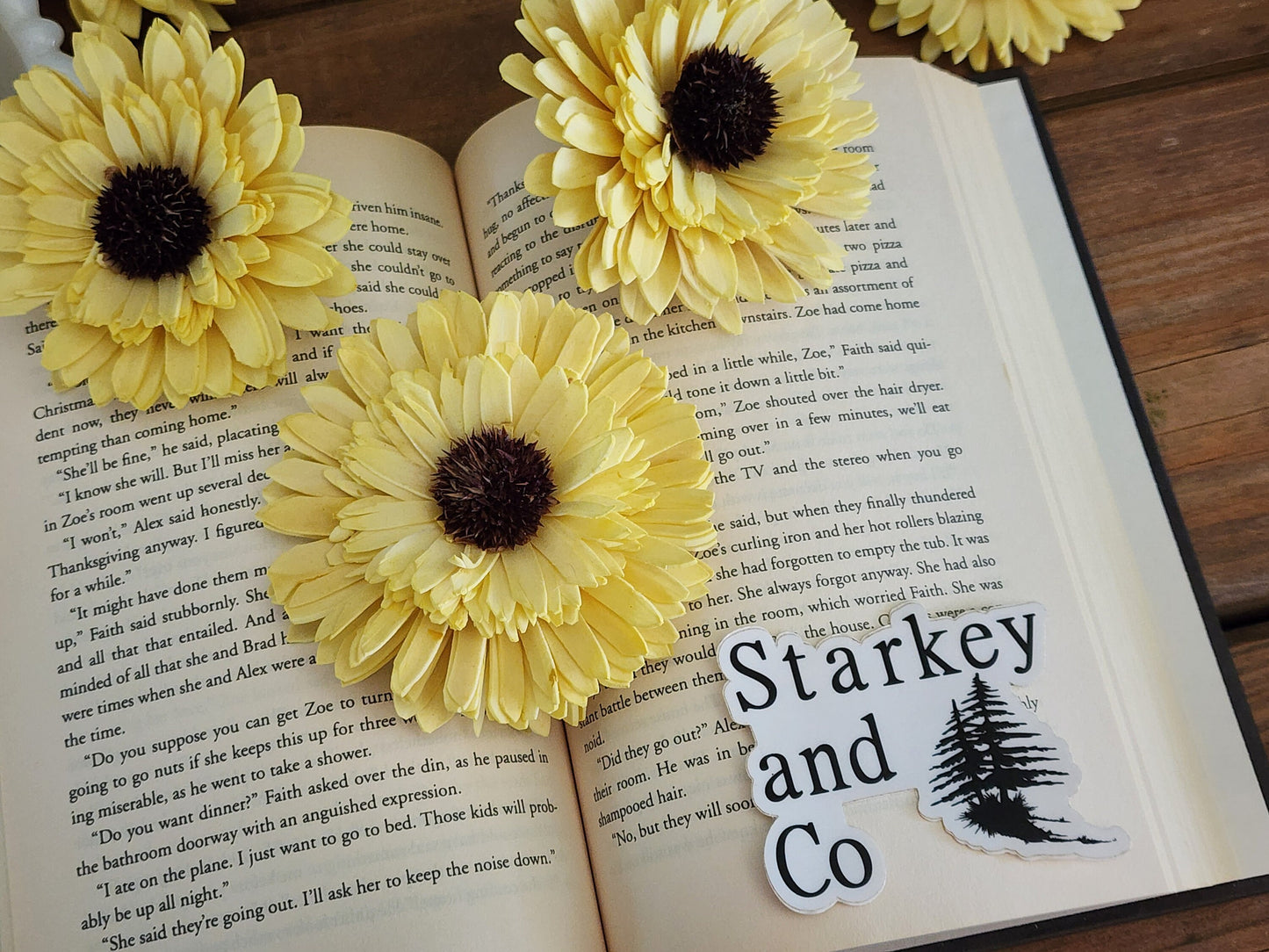 Wood Flowers, Thistle Center Multipetal Yellow Sunflower (Set of 12)