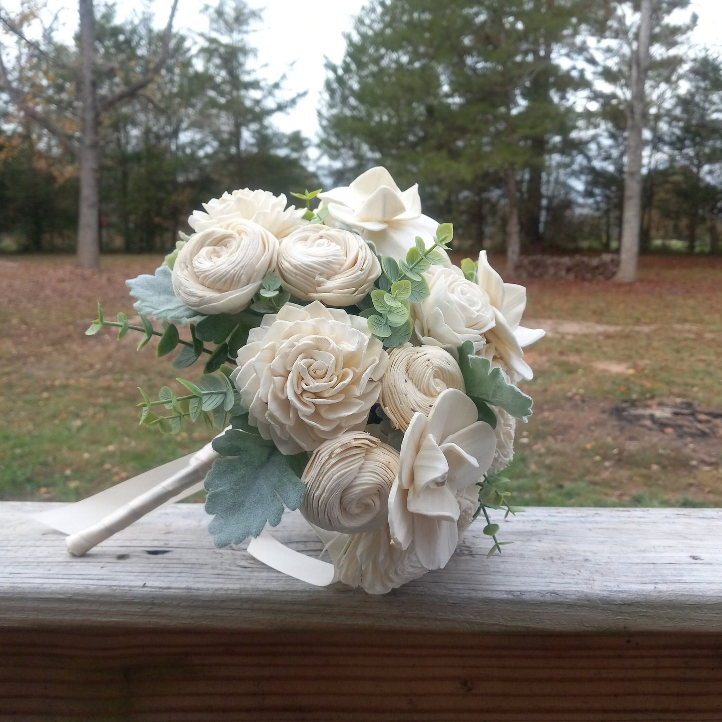 Wedding Bouquet with Phalaenopsis Orchids and a matching Orchid Boutonniere