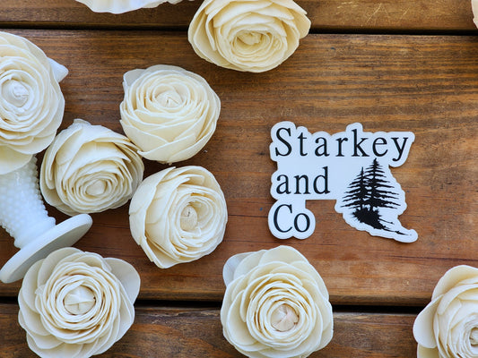 Wood Flowers, Ranunculus (Set of 12)