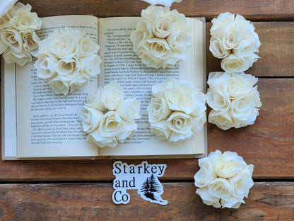 Wood Flowers, Hydrangea (Set of 12)