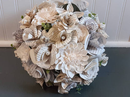 Storybook Inspired Brides Bouquet with a matching Boutonniere