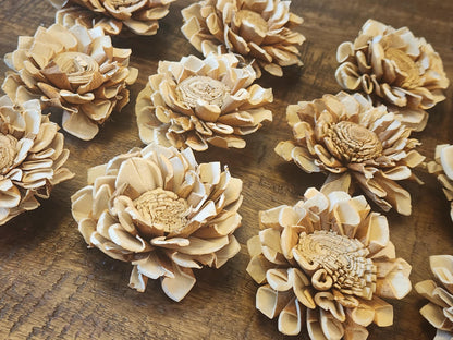 Sola Wood Flowers, 1 Dz Raw Dahlias, Earth Tone Wood Flowers, DIY Wedding Flowers, Bouquet Supplies, Floral Craft Supplies, DIY Centerpiece