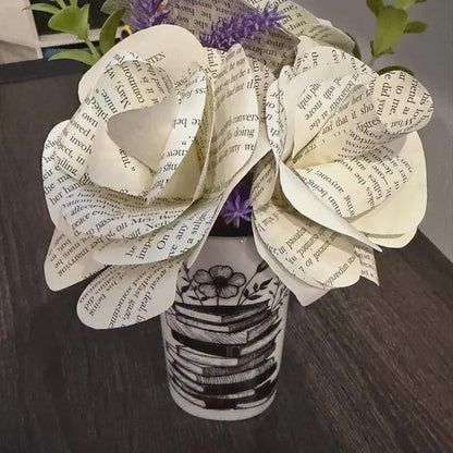 Jane Austen Pride and Prejudice Book Roses, Book Page Flowers, Handmade Paper Roses, Literary Gift, Book Lover Decor, Classic Literature